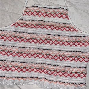 american eagle cropped halter top